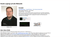 Desktop Screenshot of hauke-laging.de